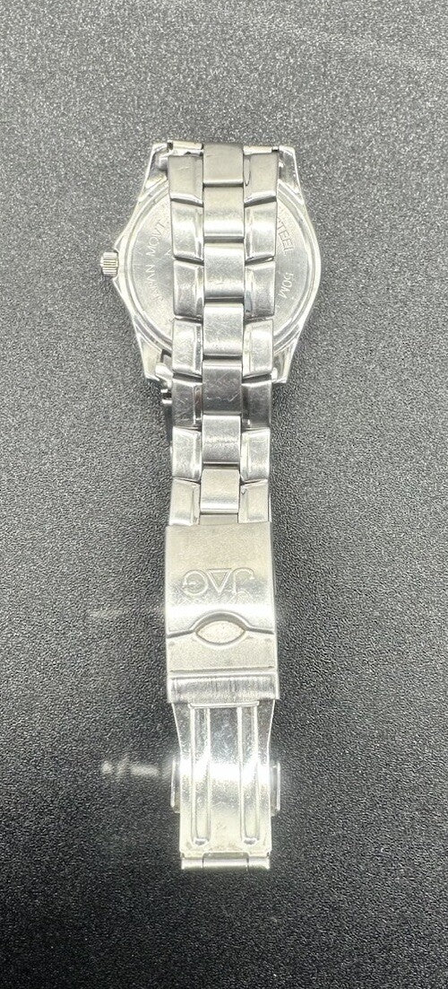 Jag Stainless Steel Watch 50 Meter Water Resistance NEEDS A NEW BATTERY