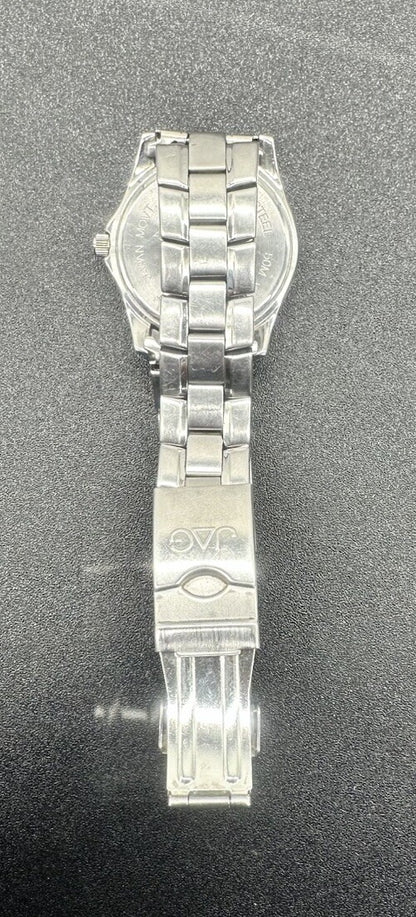 Jag Stainless Steel Watch 50 Meter Water Resistance NEEDS A NEW BATTERY