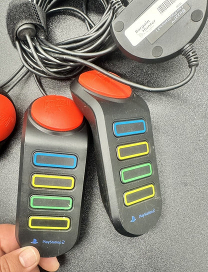 Official Wired Buzz Controllers Buzzers - PS2 PS3 - Tested & Working