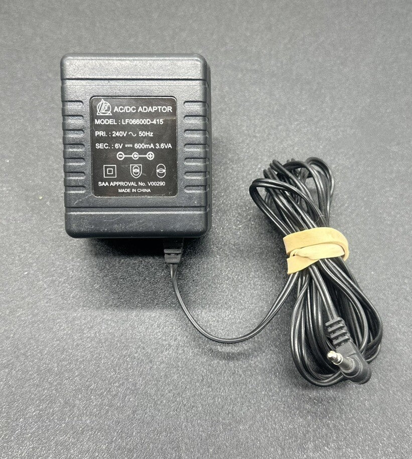 LF Power Supply Adapter LF06600D-415: 6V / 600mA In Good Condition