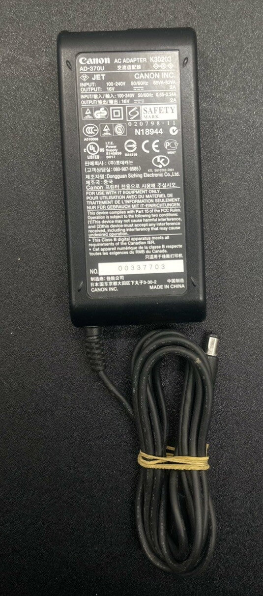Canon OEM K30203 / AD-370U Printer Power Supply 16v 2A In Good Condition