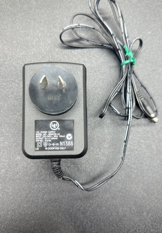 L.T.E Power Supply Adapter Model 48060100-A3 - 6v 1000mA -In Good Condition