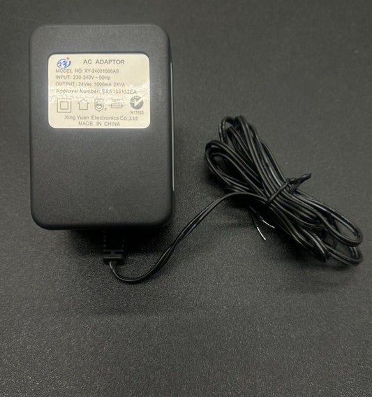 Xing Yuan Electronics AC ADAPTOR XY-24001000AS OUTPUT 24V 1A In Good Cond 5515
