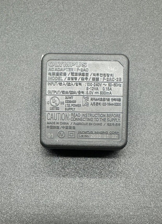 Genuine Original Olympus Camera Charger AC Adapter 5V-500ma F-2AC-2B (5538)