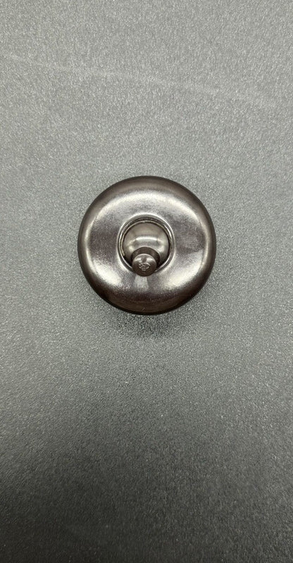 Original Vintage Brown Ring grip Round Bakelite Light switch 10A 240V In GC