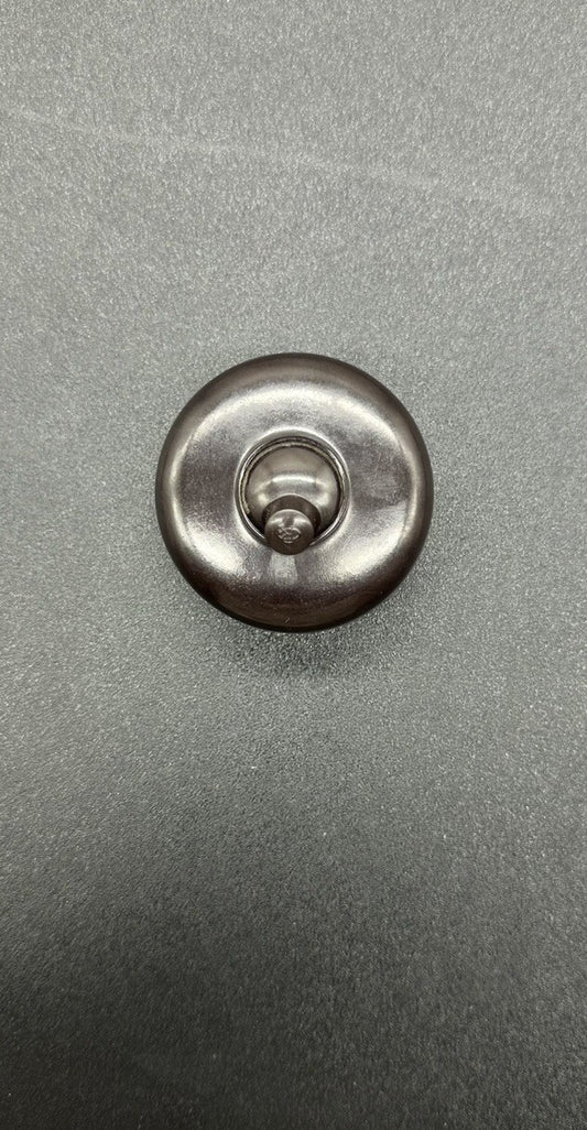 Original Vintage Brown Ring grip Round Bakelite Light switch 10A 240V In GC
