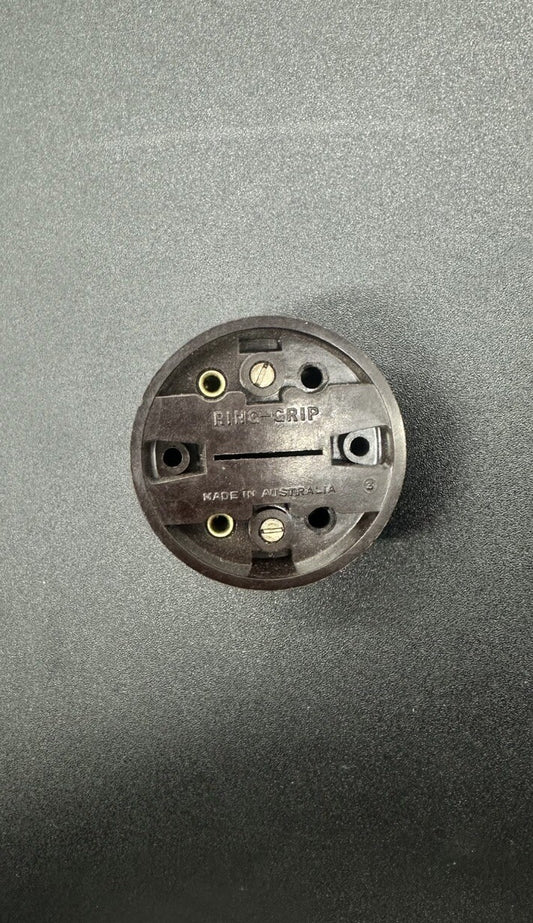 Original Vintage Brown Ring grip Round Bakelite Light switch 10A 240V In GC