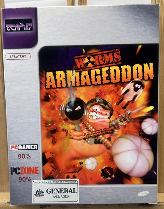 Worms Armageddon Big Box PC Game Complete Good Condition 8122