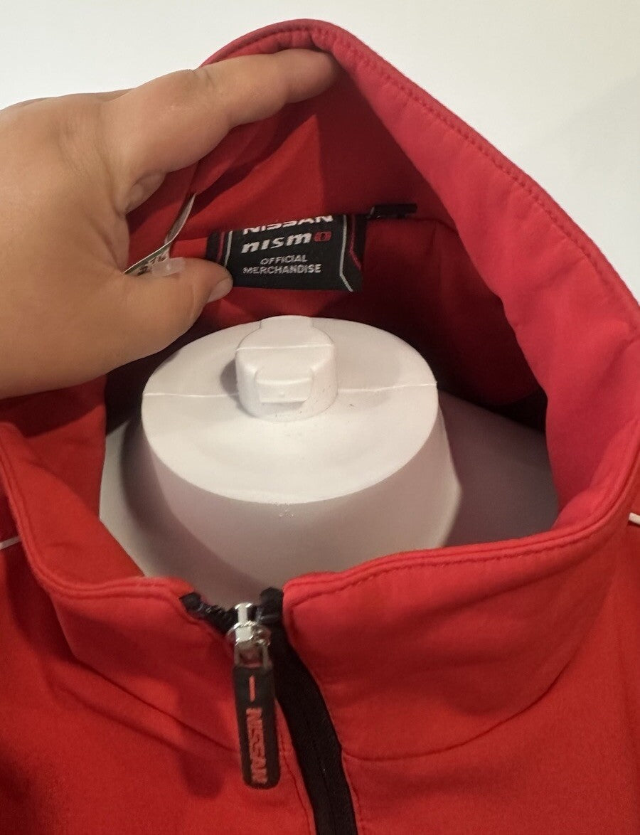 NISSAN Official Nismo Racing Women's Red Jacket Detachable Sleeves Vest Size S