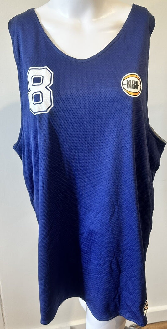 NBL Reversible Number 8 Jersey Size XL In Good Condition 2649