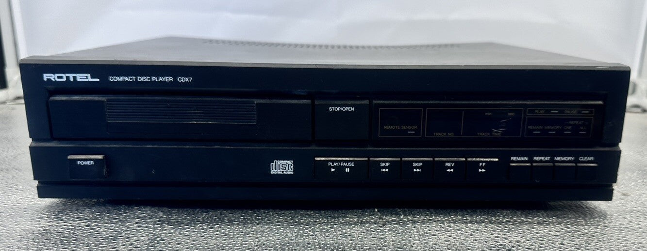 Rotel Compact Disc Player CDX7 No Remote Working SCREEN BROKEN 5710