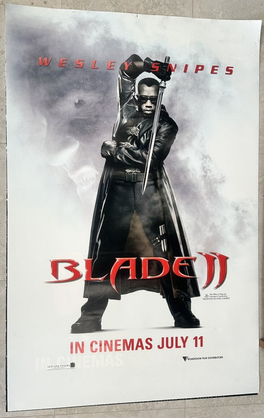 Wesley Snipes Blade 2 Cinema Movie Wall POSTER In Good Condition 177cm x 117cm