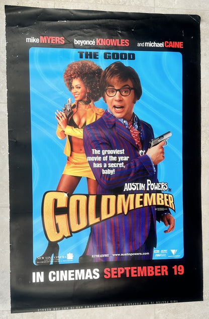 Austin Powers Goldmember Cinema Movie Wall POSTER In OK Condition 176cm x 117cm