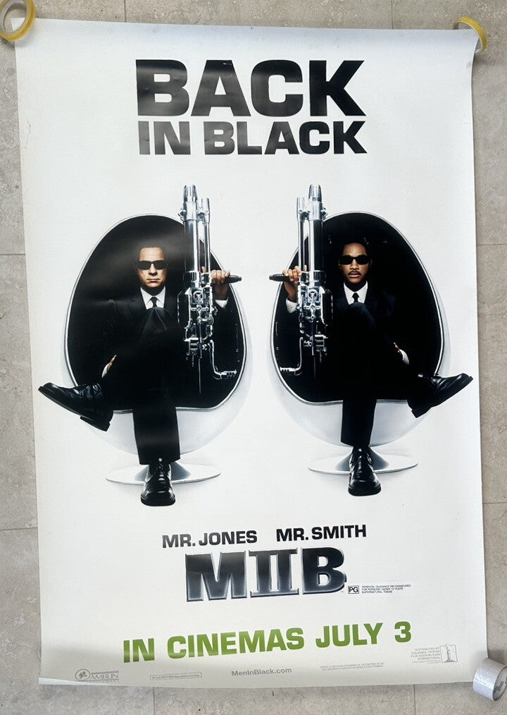 Men In Black Will Smith & Tommy Lee Jones Cinema Movie POSTER 152cm x 102cm