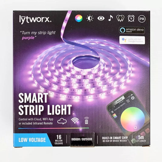 Lytworx 5m Smart Light Strip LED Low Voltage WiFi Multi Colour RGB Outdor Indoor