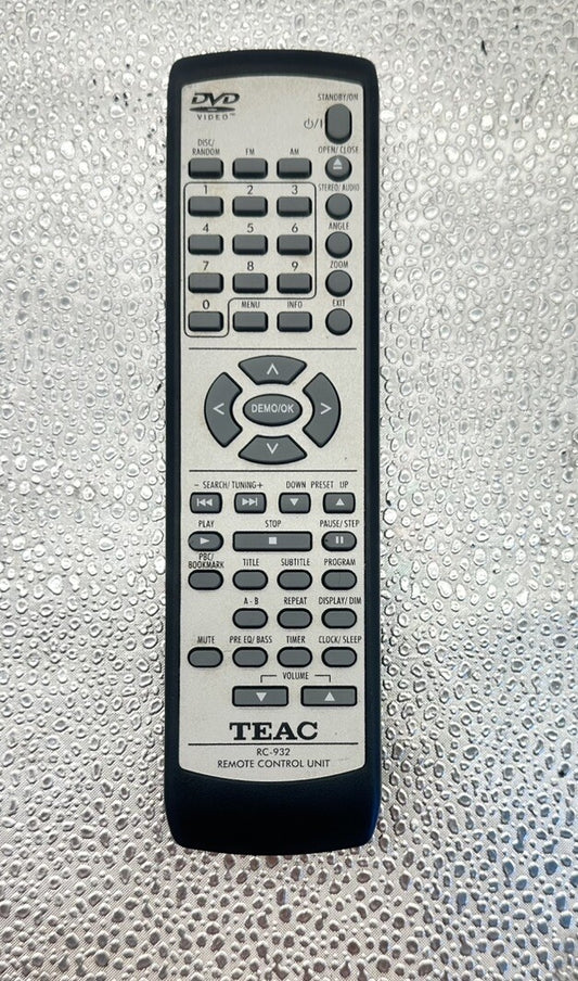 Teac RC-932 Remote Control In Good Condition 8359