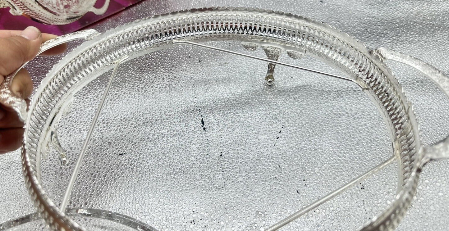 England Queen Anne Rarity, Silver Chafing Dish. "Serving Dish" In Good Codnition