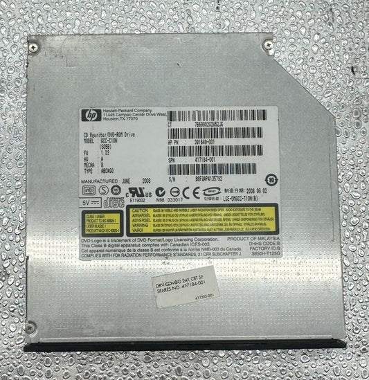 HP 417184-001 CD Rewritter/DVD-ROM Drive GCC-C10N S05B ABCKGO DRV 24X (8351)