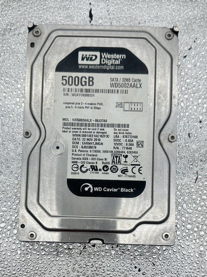 WD Caviar Black - WD5002AALX 500GB -SATA III 3.5'' Inch 8347