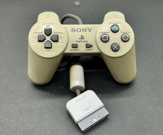 Genuine Sony Playstation 1 / PS1 Controller Yellowing In OK Condition 2071