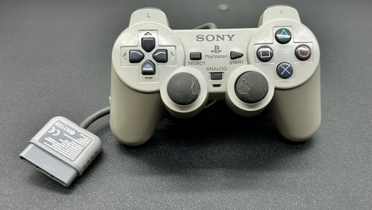 Genuine Dualshock Sony Playstation 1 / PS1 Controller Yellowing OK Cond 6236