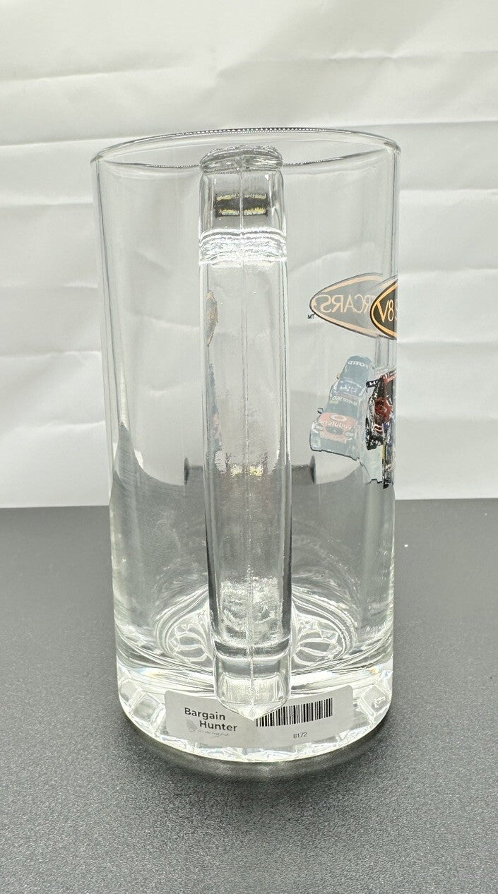 V8 Supercars Australia  Glass Beer Mug Stein 450ml 15.5cm - 8172
