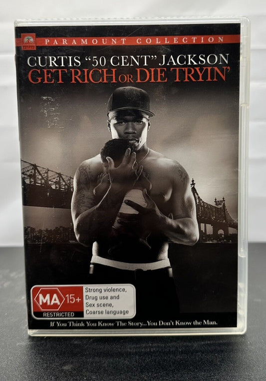 Get Rich Or Die Tryin' "50 Cent" Curtis Jackson DVD Two Disc In Good Cond 5987