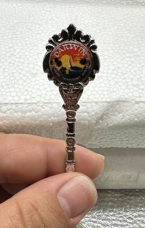 Souvenir Spoon Darwin Northern Territory Australia , silver plated In Good Cond