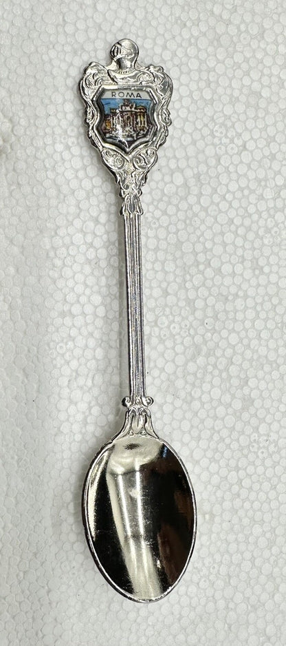 Souvenir Spoon Roma , silver plated In Good Condition