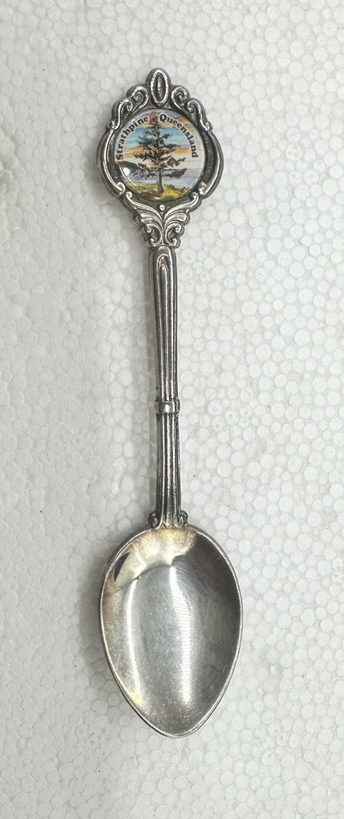 Souvenir Spoon Strathpine Queensland Australia , silver plated In OK Condition