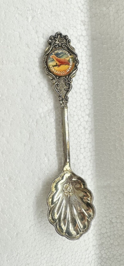 Souvenir Spoon Kingscote Kangaroo Island South Australia , silver plated OK Cond