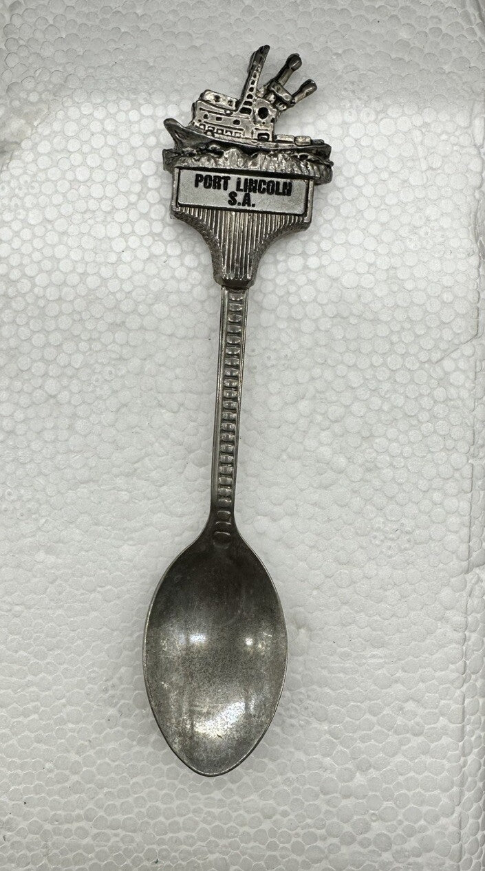Souvenir Spoon Port Lincoln South Australia , silver plated OK Condition