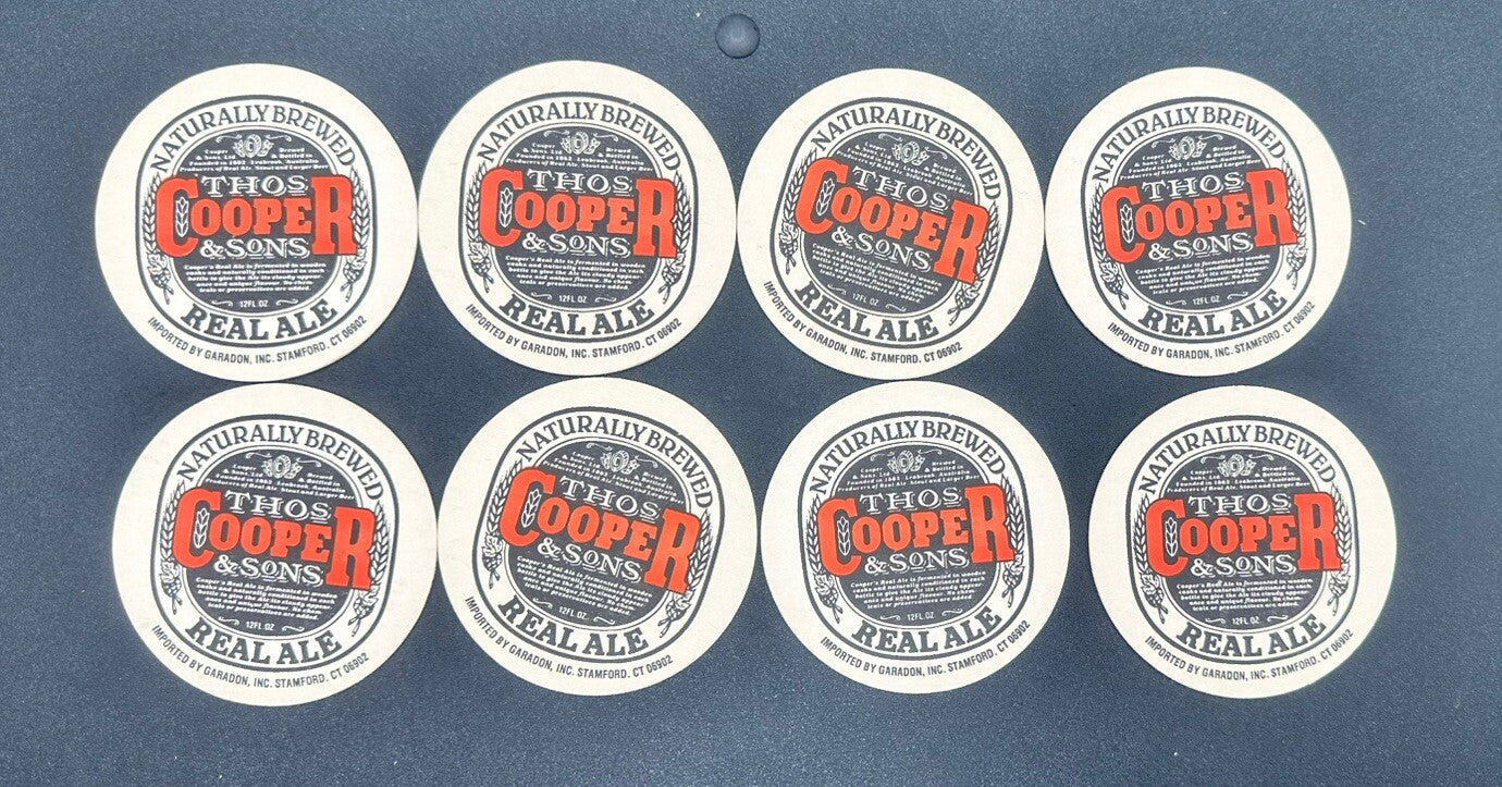 23 X Thos Cooper and Sons Beer Coaster-Imported by Garadon Inc-Stanford CT