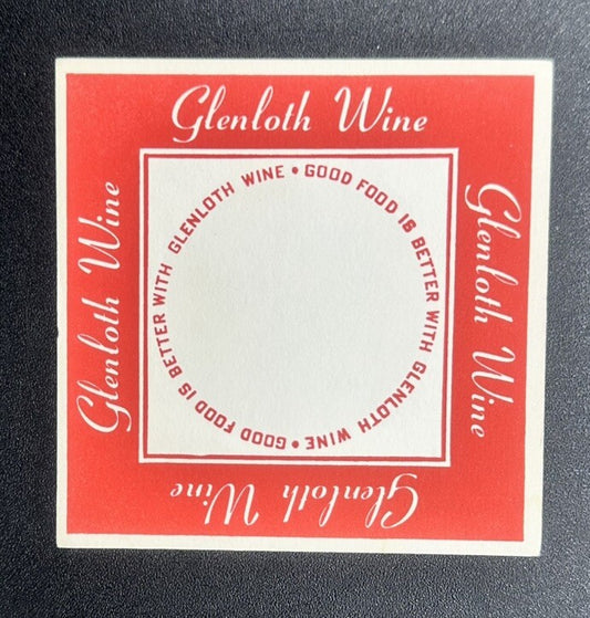 48 X GLENLOTH WINE COASTER BARWARE IN OK CONDITION SOME WATER DAMAGE TO THEM