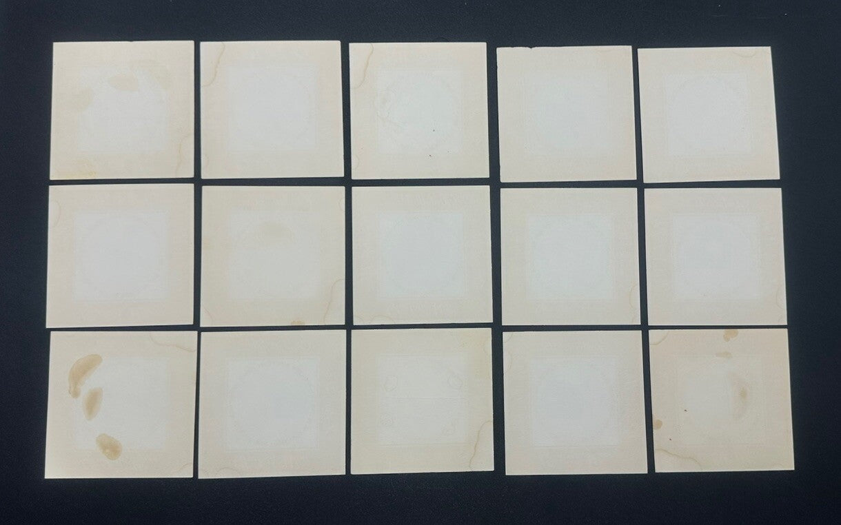 48 X GLENLOTH WINE COASTER BARWARE IN OK CONDITION SOME WATER DAMAGE TO THEM
