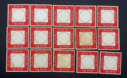 48 X GLENLOTH WINE COASTER BARWARE IN OK CONDITION SOME WATER DAMAGE TO THEM