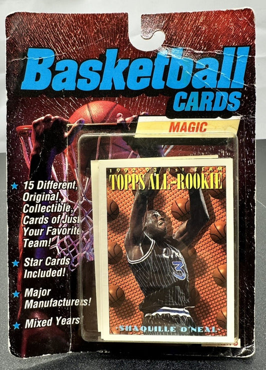 1993 Mega Cards Basketball Sealed 15 Cards Pack Magic