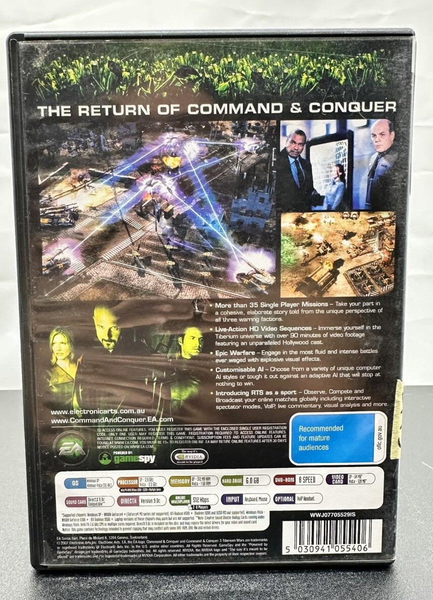 Command And Conquer Tiberium Wars PC Complete In Good Condition 962