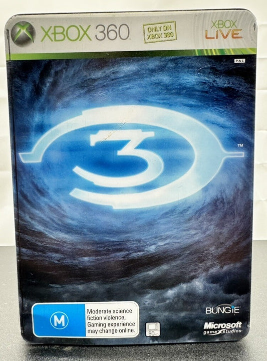 Halo 3 Steel Case MISSING DISC PAL Xbox 360 InComplete OK Condition