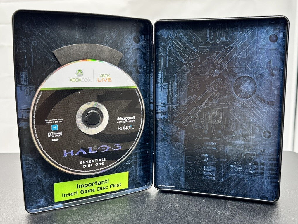 Halo 3 Steel Case MISSING DISC PAL Xbox 360 InComplete OK Condition