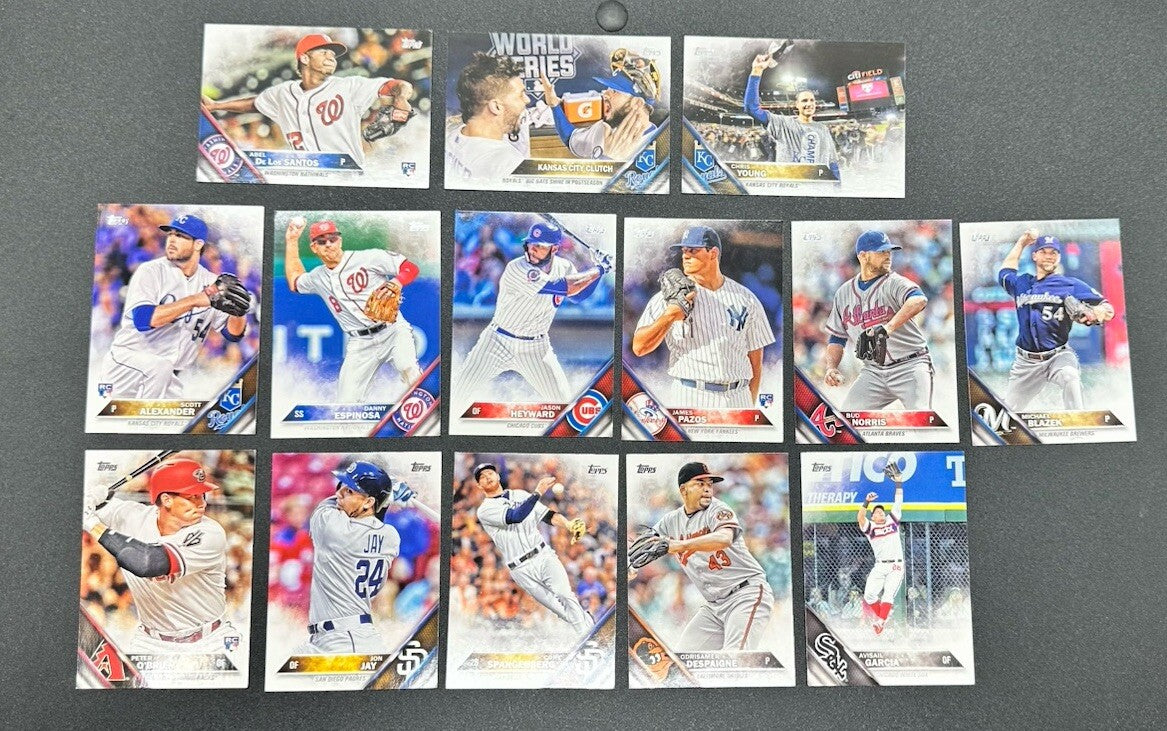 14 X Topps Baseball Cards 2016 Collection In Good Condition 4179