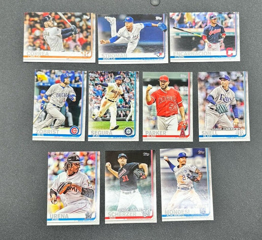 10 X Topps Baseball Cards 2019 Collection In Good Condition 4174
