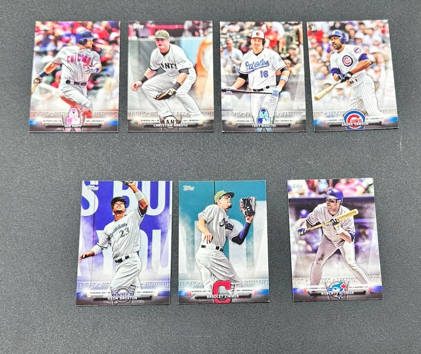 7 X Topps Baseball Cards 2018 Collection In Good Condition 4172