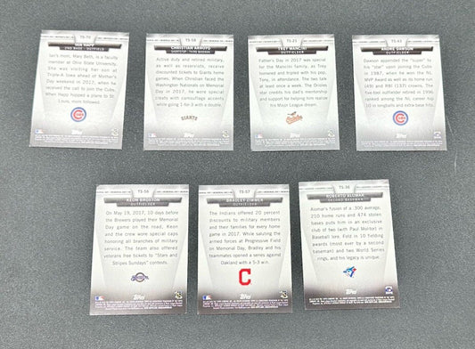 7 X Topps Baseball Cards 2018 Collection In Good Condition 4172