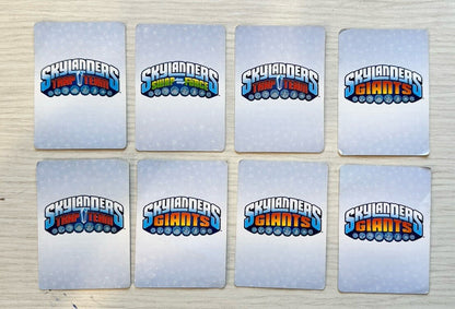 8 X Skylanders Giants Cards 2014 Collection In OK Condition