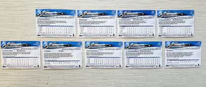 9 X Atlanta Braves Topps Baseball Cards 2018 Collection In Good Condition 4181
