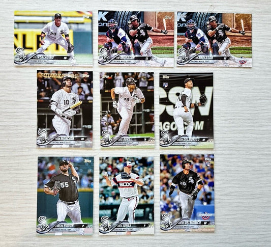 9 X Chicago White Sox Topps Baseball Cards 2018 Collection Good Condition 4181