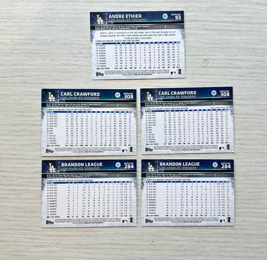 5 X Los Angeles Dodgers Topps Baseball Cards 2015 Collection In Good Cond 4175