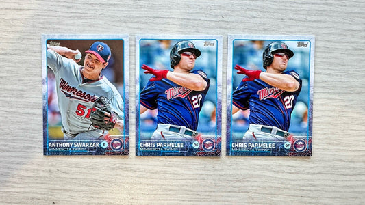 3 X Minnesota Twins Topps Baseball Cards 2015 Collection In Good Cond 4175