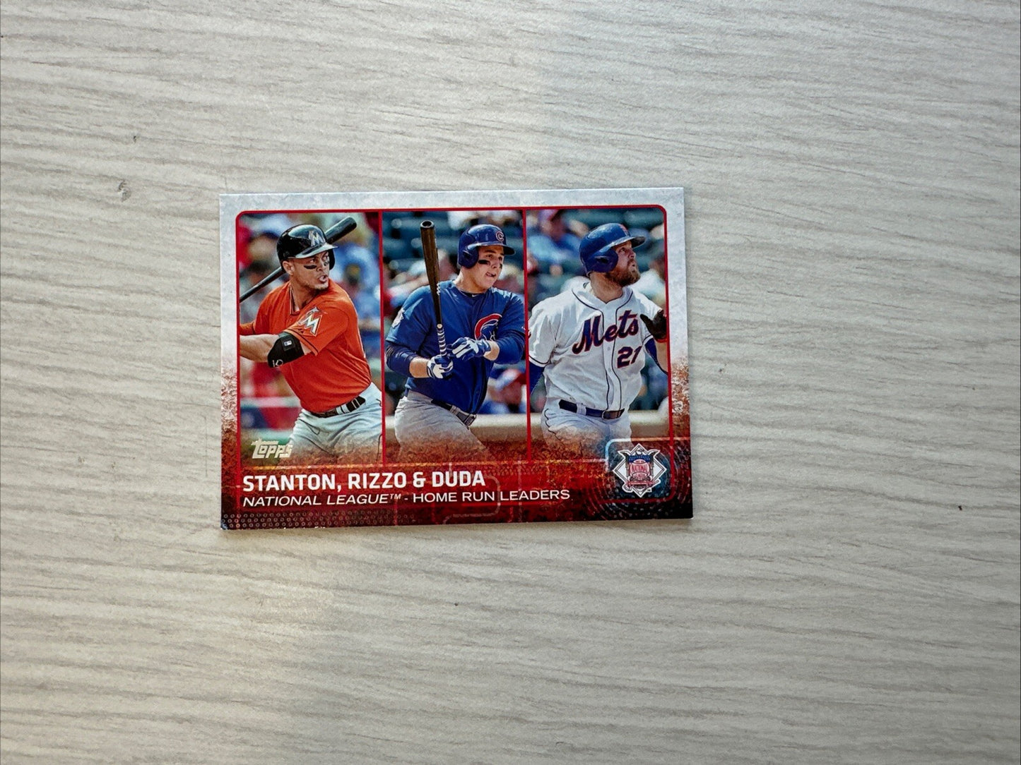 National League - Home Run Leaders Topps Baseball Cards 2015 In Good Cond 4175